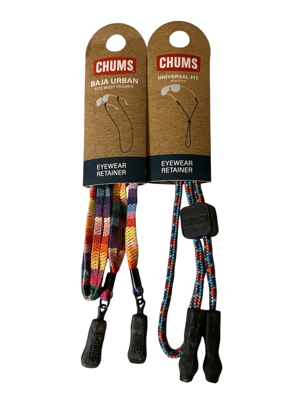 CHUMS Eyewear Retainer Pair - Multicolor & Blue/Orange 2 pack NWT!
